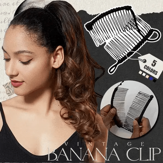 Banana Clip™ - Pinza elástica para el pelo estilo plátano vintage