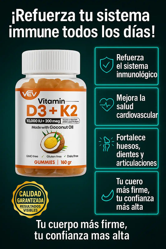 GOMITAS VITAMINA D3 + K2